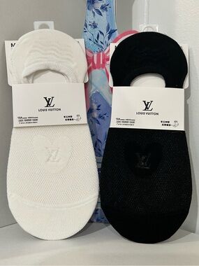 Fashion LV or CC No-Show Socks - Choose 1
